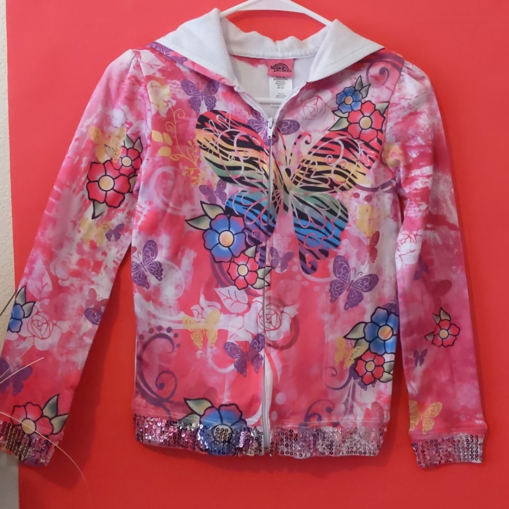 Popping pink sequined hoodie